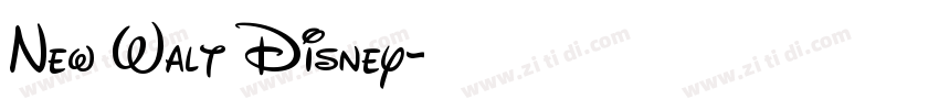 New Walt Disney字体转换